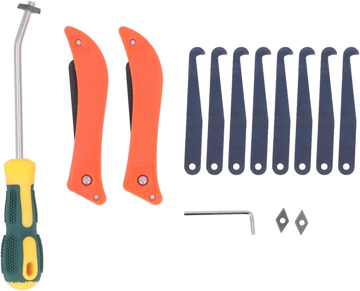 Kit voor het Verwijderen van Voegen met 2 Voegenzaagmessen en Tegelvoegschraper - Ideaal voor Keramische Tegels, Wandtegels en Voegenreiniging