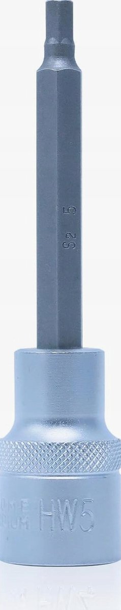 5 mm zeskantdopbit, staal, 100 mm, universeel gereedschap