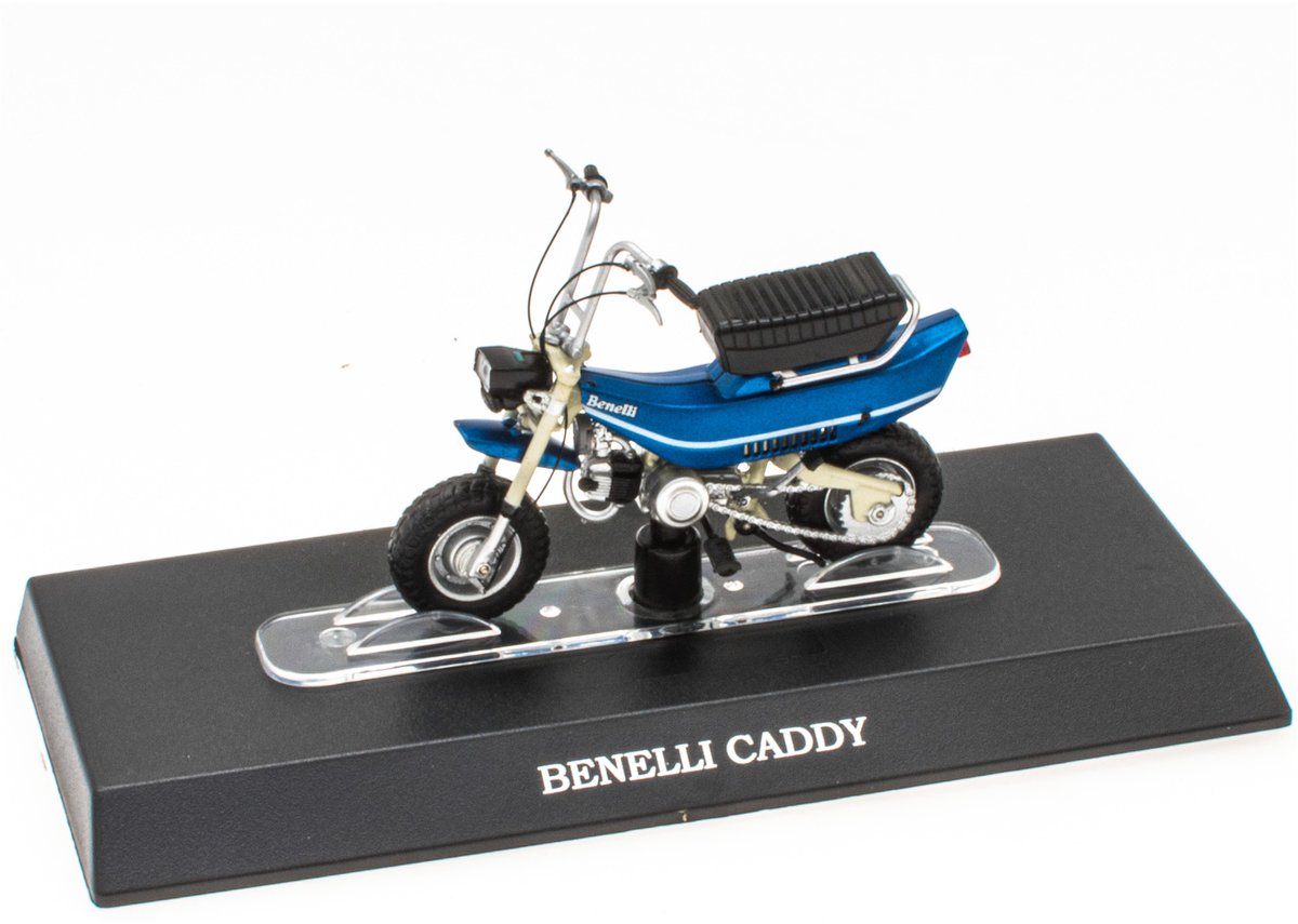 Model motorfiets 1/18 blauw gegoten - merkloos