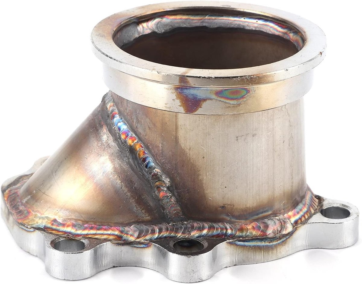Turbo Down Pipe Adapter Flens 2.5 inch RVS V-Band voor GT25 GT28 T25 T28 Turbine Behuizingen - Verhoog de prestaties en verminder de uitlaatdruk
