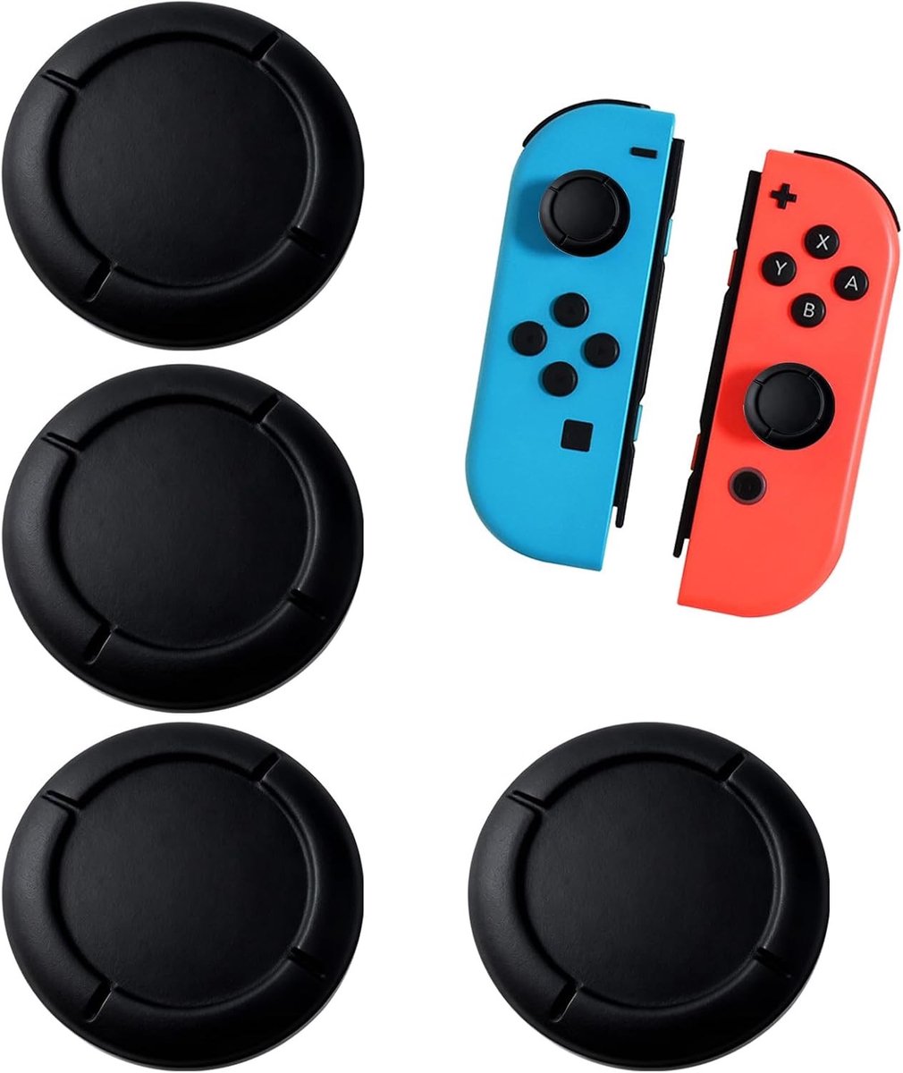 Thijox - 4 Stuks Vervangende Joystick-Doppen voor Switch Joycon Controller - Siliconen Joystick-Doppen voor Switch, Switch Lite en Switch OLED - Comfo