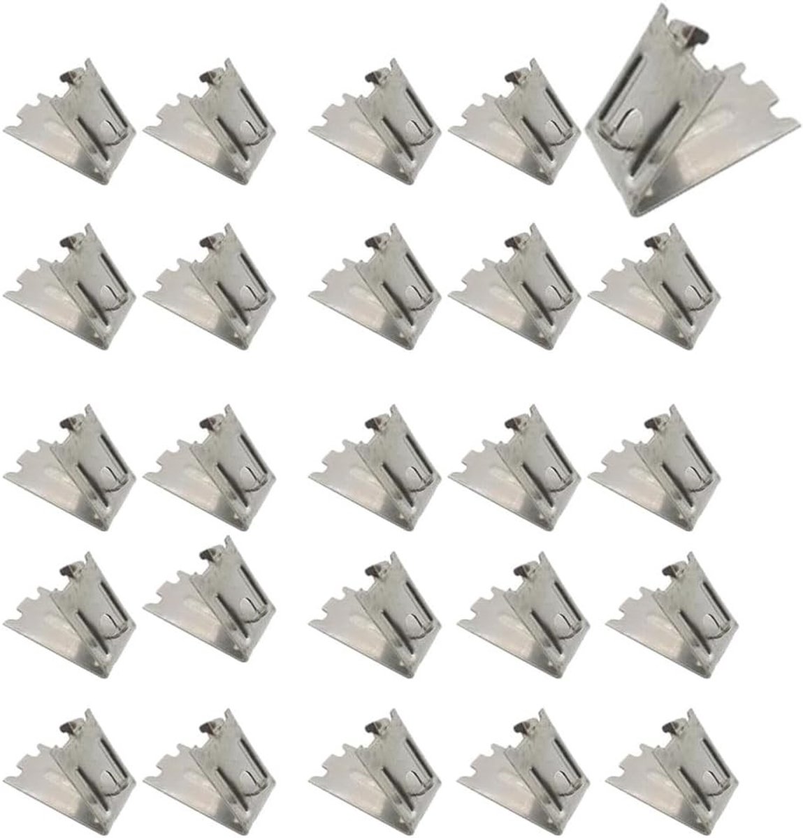 Plankdragers voor Koelkast, 25 Stuks, Reserve Plankclips en Plankclips voor Commerciële Koelkasten, Sterke en Duurzame Bevestiging