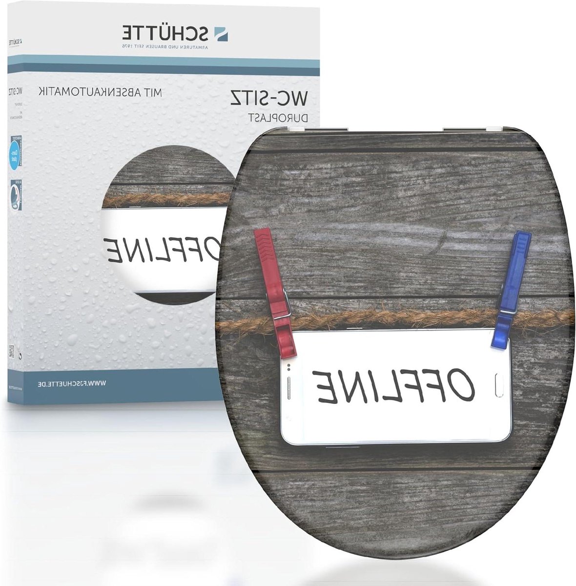 Toiletbril Duroplast - WC bril - Badkamer vernieuwen - Softclose mechanisme - Universele vorm - Wit