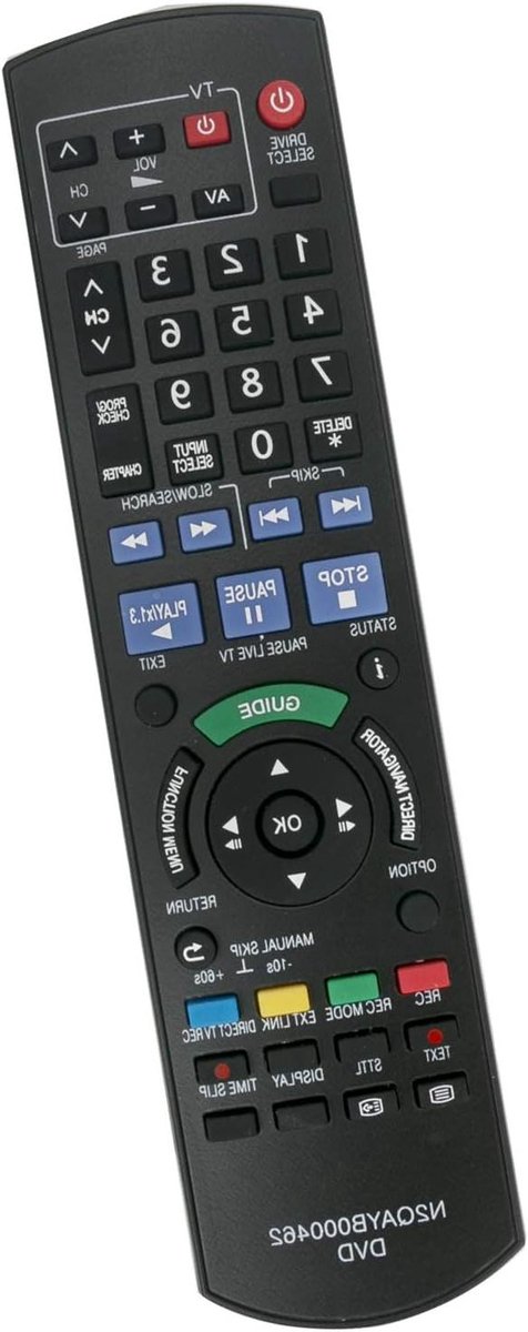 Afstandsbediening Vervanging - Afstandsbediening Universeel - DVD Recorder Bediening - Specifieke Model Compatibiliteit - 10 Meter Bereik - Zwart