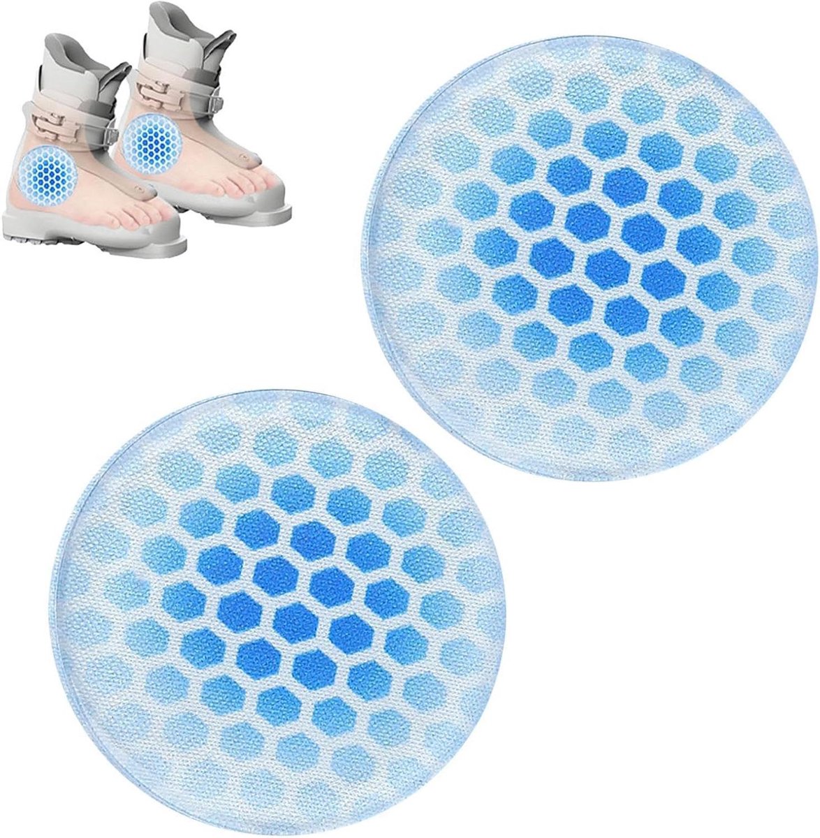 Scheenbeschermers Skiën - Ski Gel Pads - Sport Bescherming - Zelfklevende Schokabsorptie - 2 stuks - Niet gespecificeerd
