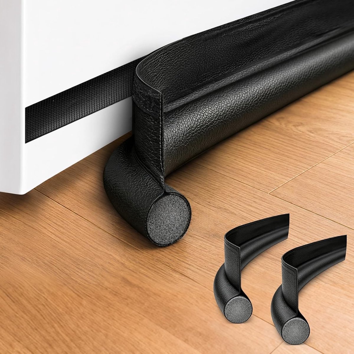 Draught Excluder voor Deuren - 2 Stuks, 96 cm Afkappbaar, Zelfklevende Tochtstrip voor Koude Bescherming, Geluiddemping en Energie-efficiëntie