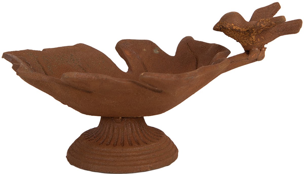 Clayre & Eef Vogelvoederbak Vogel Bruin Metaal