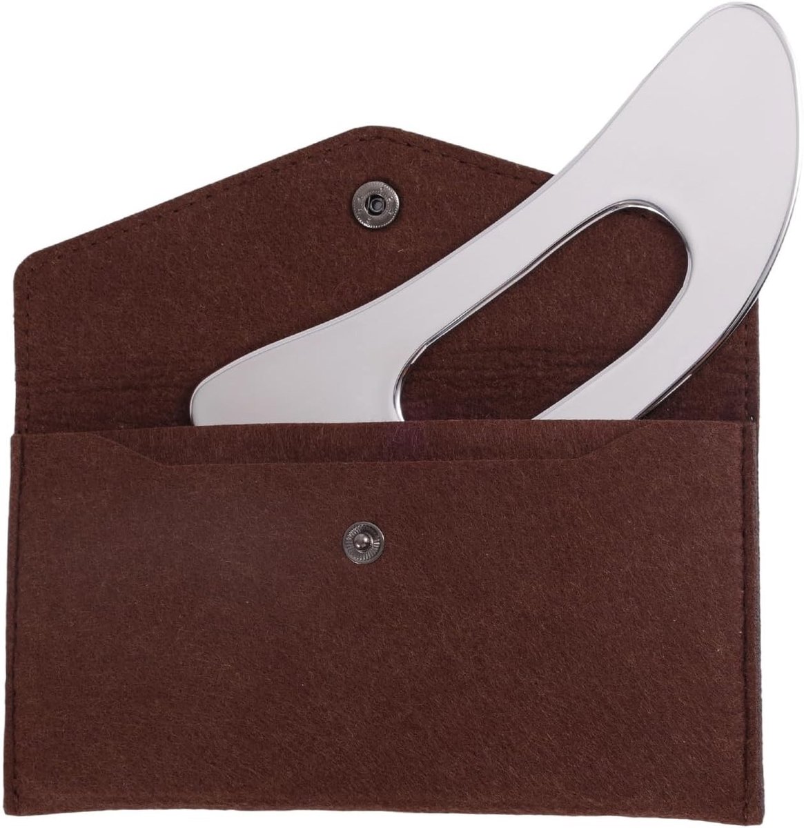 Gua Sha Massage Tool met Handvat, RVS Grote Schraper voor Rug, Nek, Gezicht en Benen voor Spierontspanning en Fascia Vrijgave