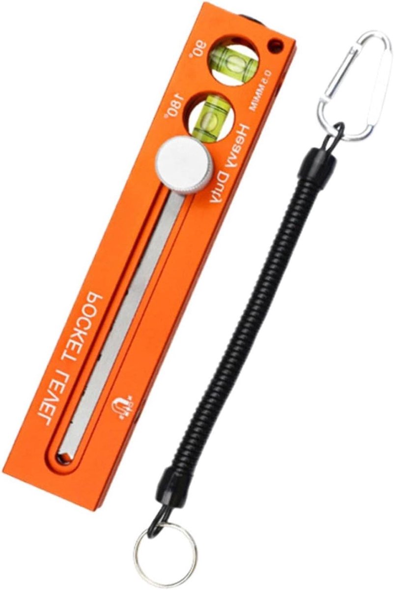 Multifunctionele Liniaal - Meetgereedschap - Precisie Meten - Magnetische Bevestiging - 18.5 cm - Zilver