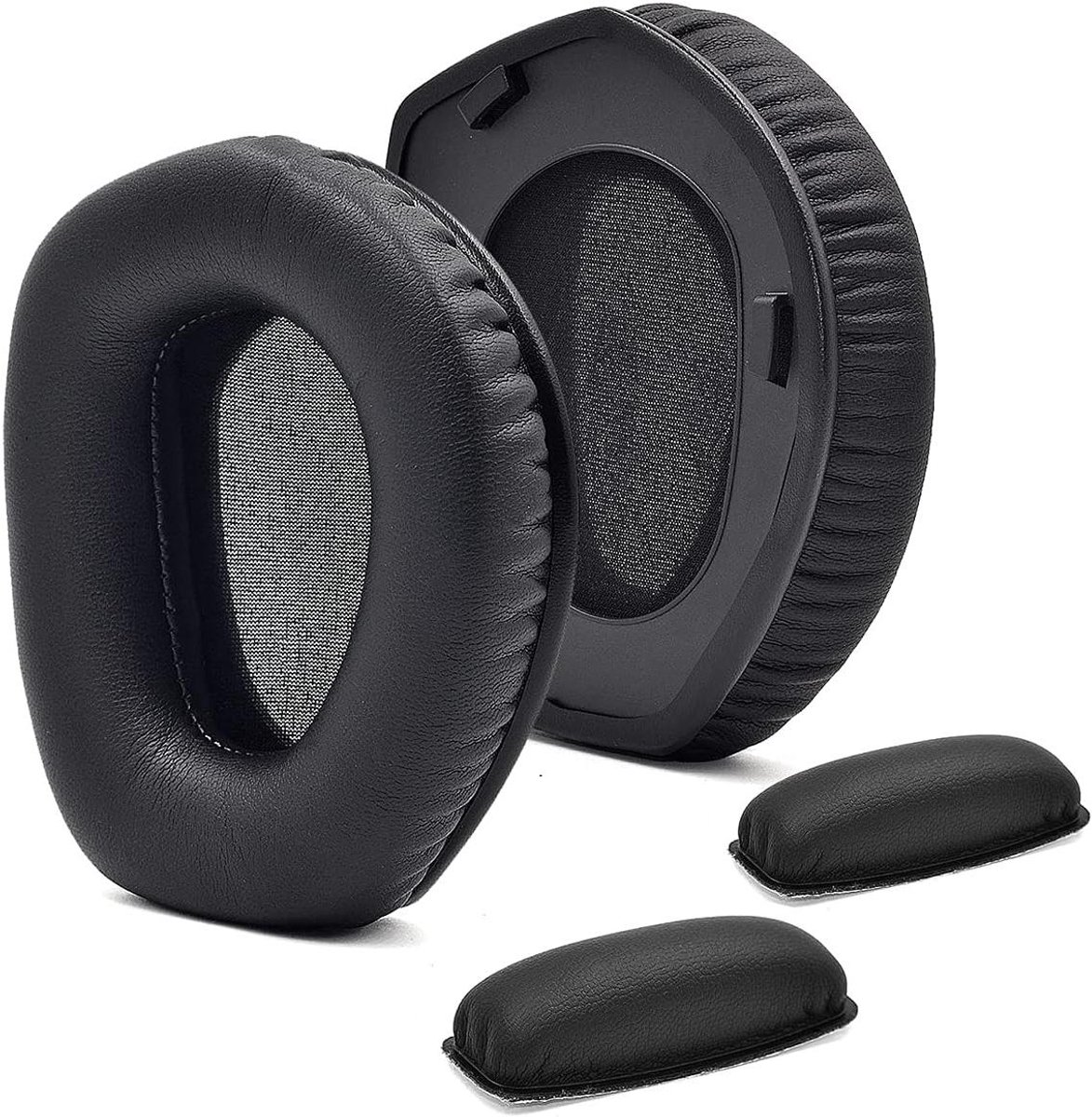 Oorkussens Hoofdtelefoon - Vervangende Oordopjes - Comfortabel Luisteren - Verhoogd Geheugenschuim - 18.6 x 11.8 cm - Wit