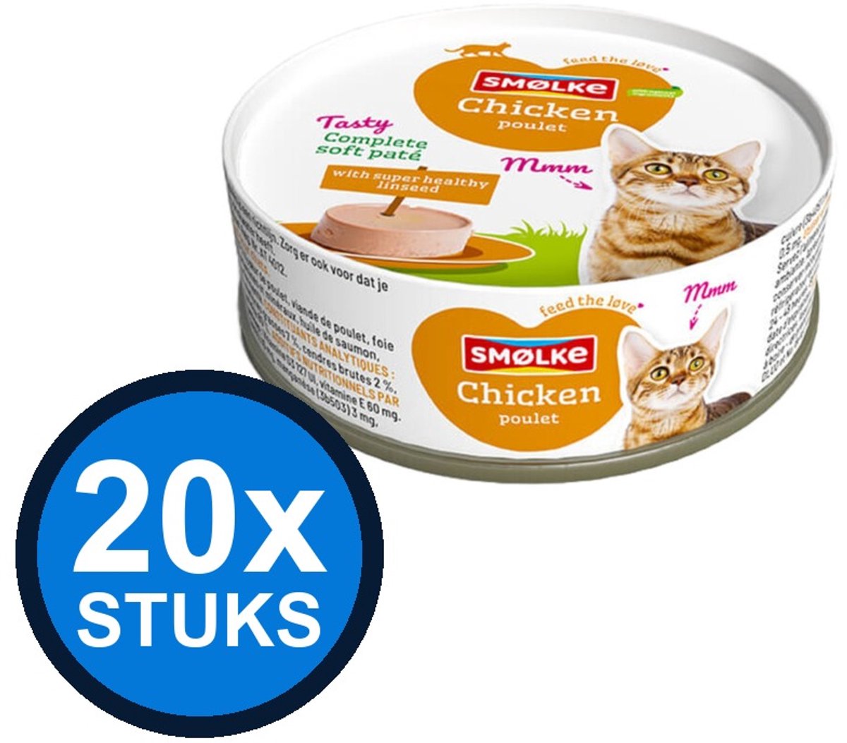 Smølke Smølke kat soft paté chicken 80gr