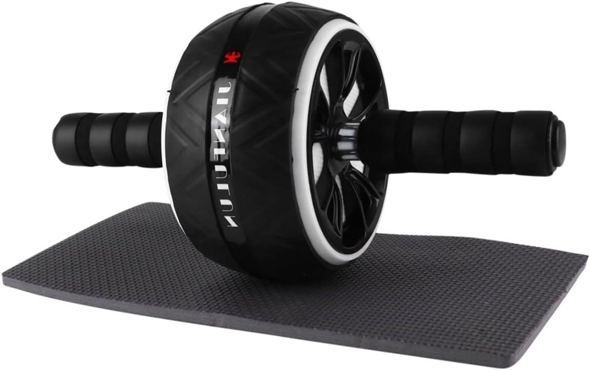 Ab Wiel Set - Buikroller Trainer - Buikspieren Trainen - Stevig en Duurzaam - 30 cm - Wit