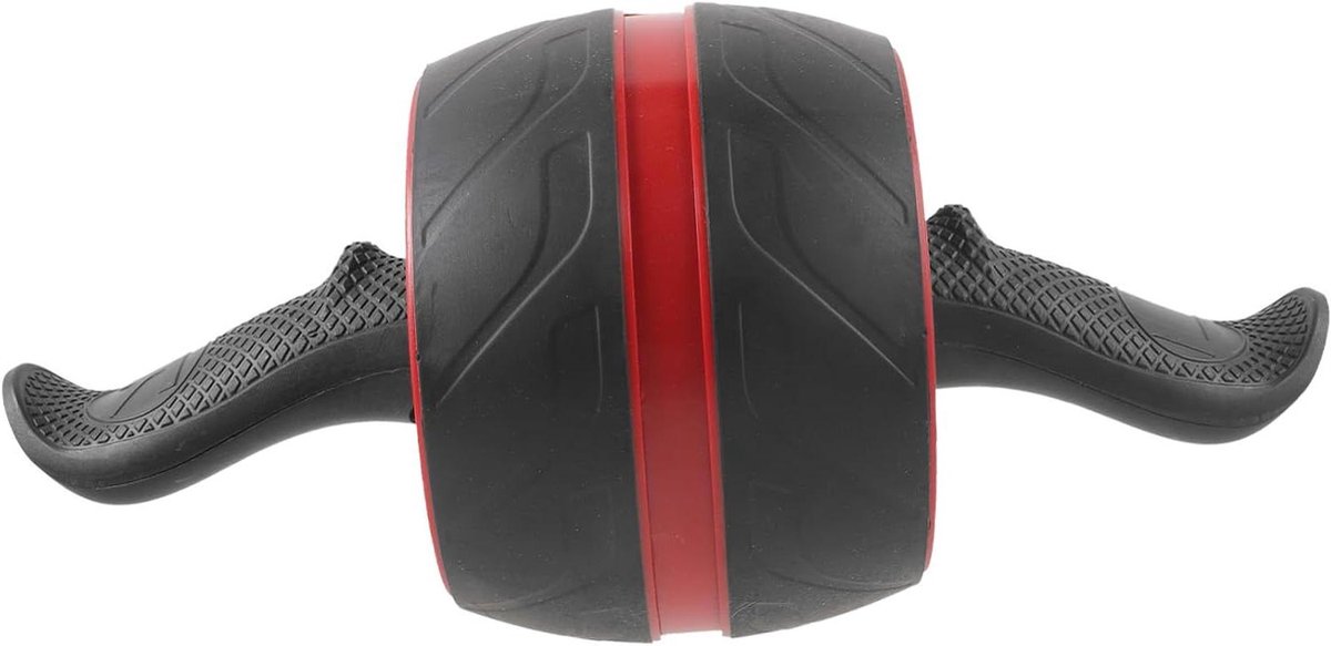 Buikspierroller - Fitnesswiel Abdominaal - Core Training - Ergonomisch Handvat - 36 cm - Grijs