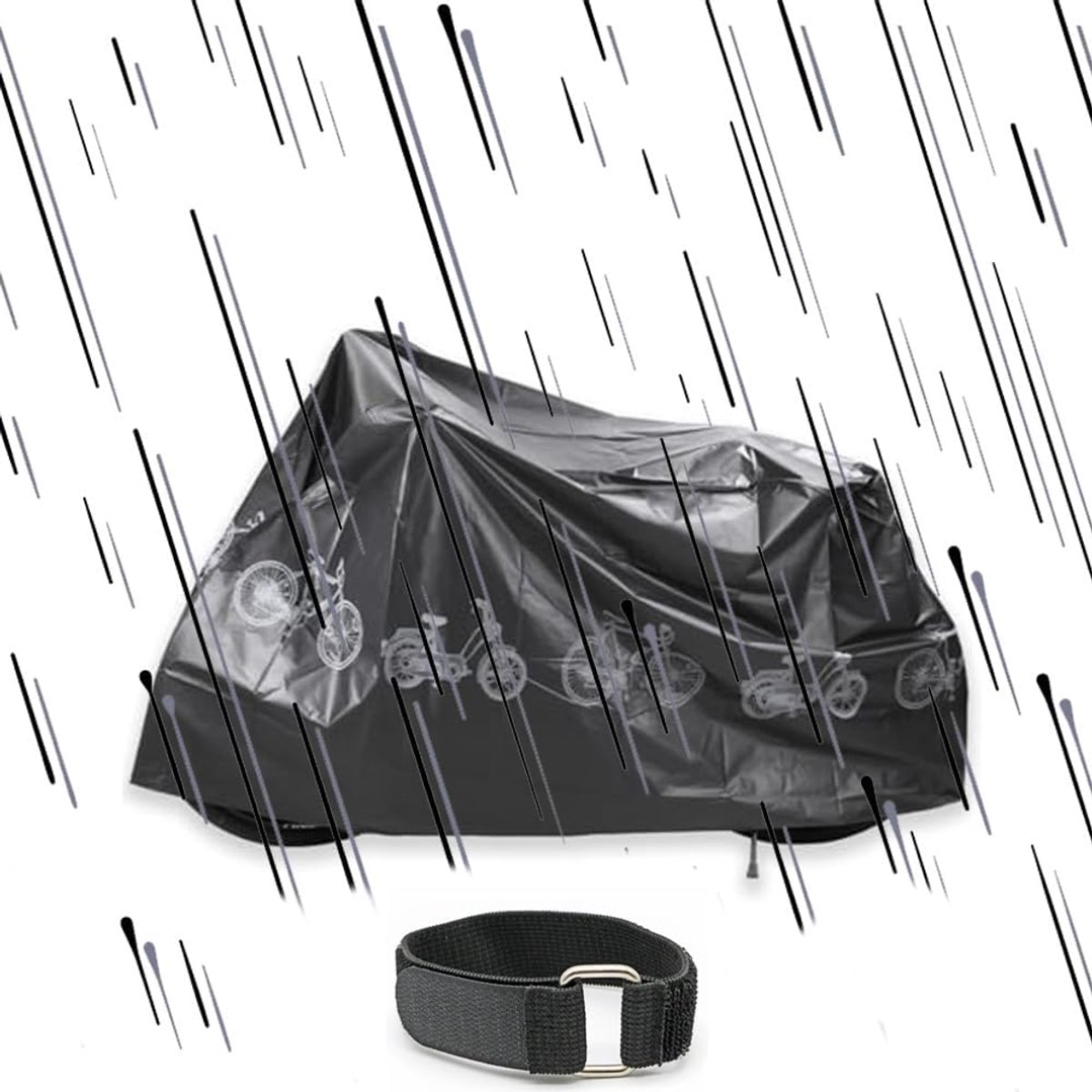 ZRNS® Scooterhoes met Windscherm - Motorhoes Universeel - Waterdicht - 200 x 110 cm