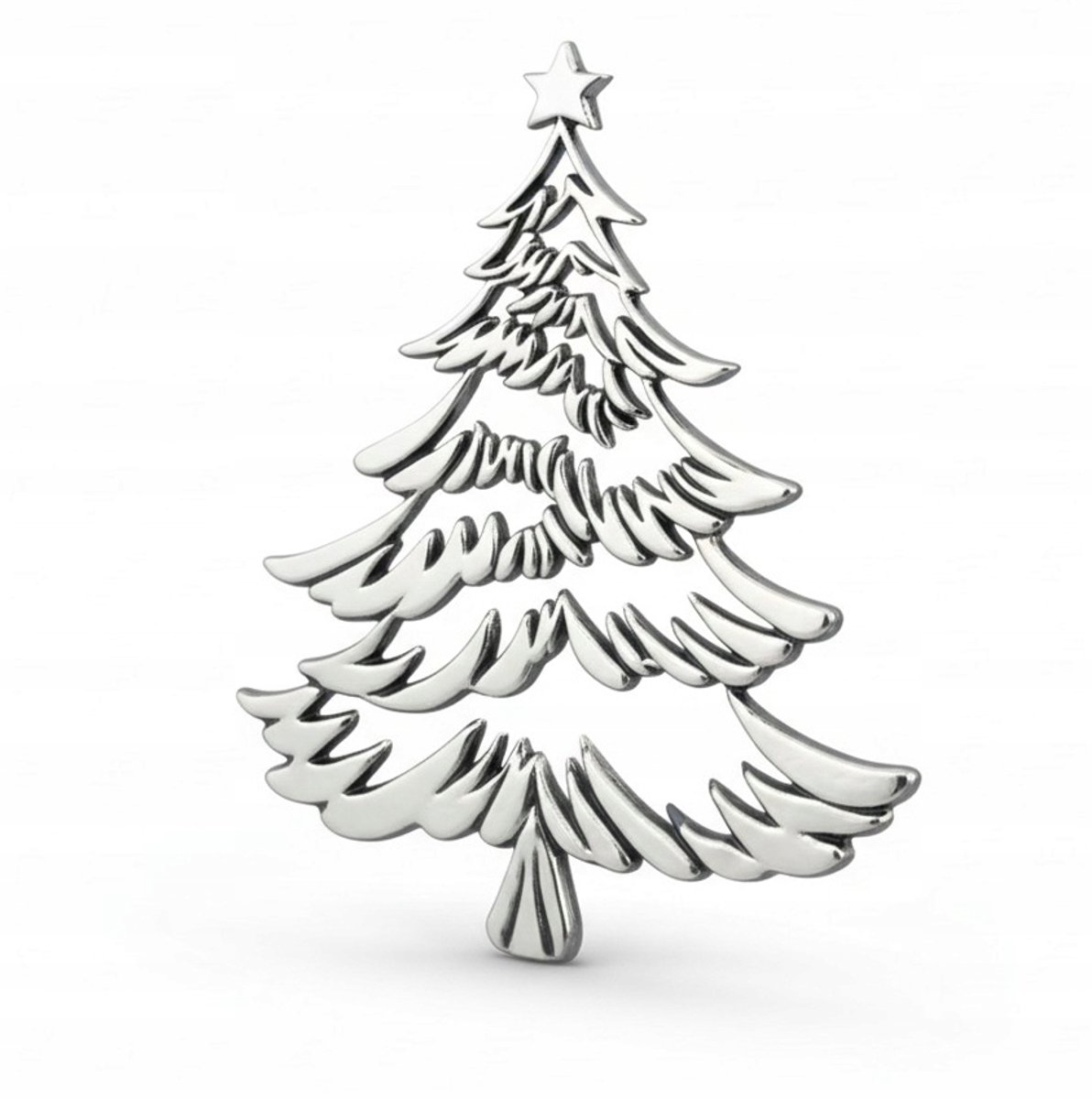 Zilveren Kerstboom Hanger voor Graflicht - Prachtige Decoratie
