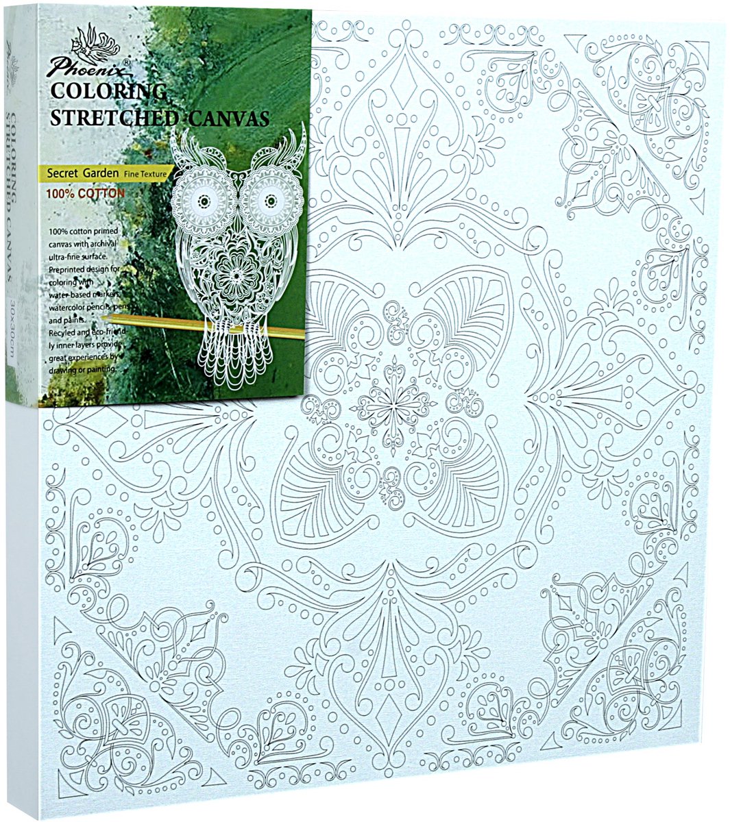 Schilderdoek met Schets - 30x30 cm - 3,7 cm Lijst