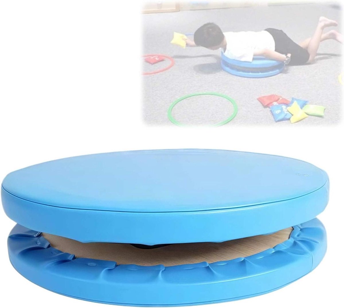 Draai Stoel Kinderen - Sensorische Stoel Autism - Balans Training - Zelfnivellerend - 50x50x11cm - One Color