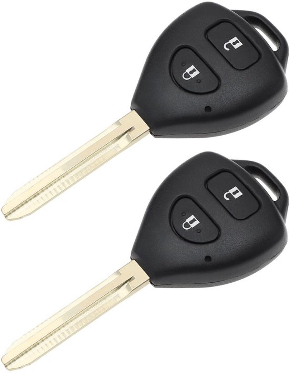2 Stuks Autosleutelbehuizing met Ongesneden Lemmet