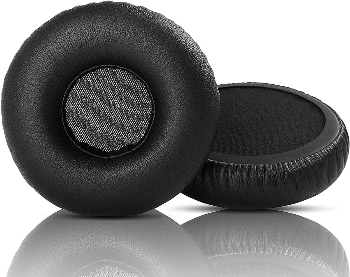 Oorkussens Vervanging - Koptelefoon Kussens - Hoofdtelefoon Reparatie - Premium Proteïneleer - 14.4 x 7.5 cm - Wit