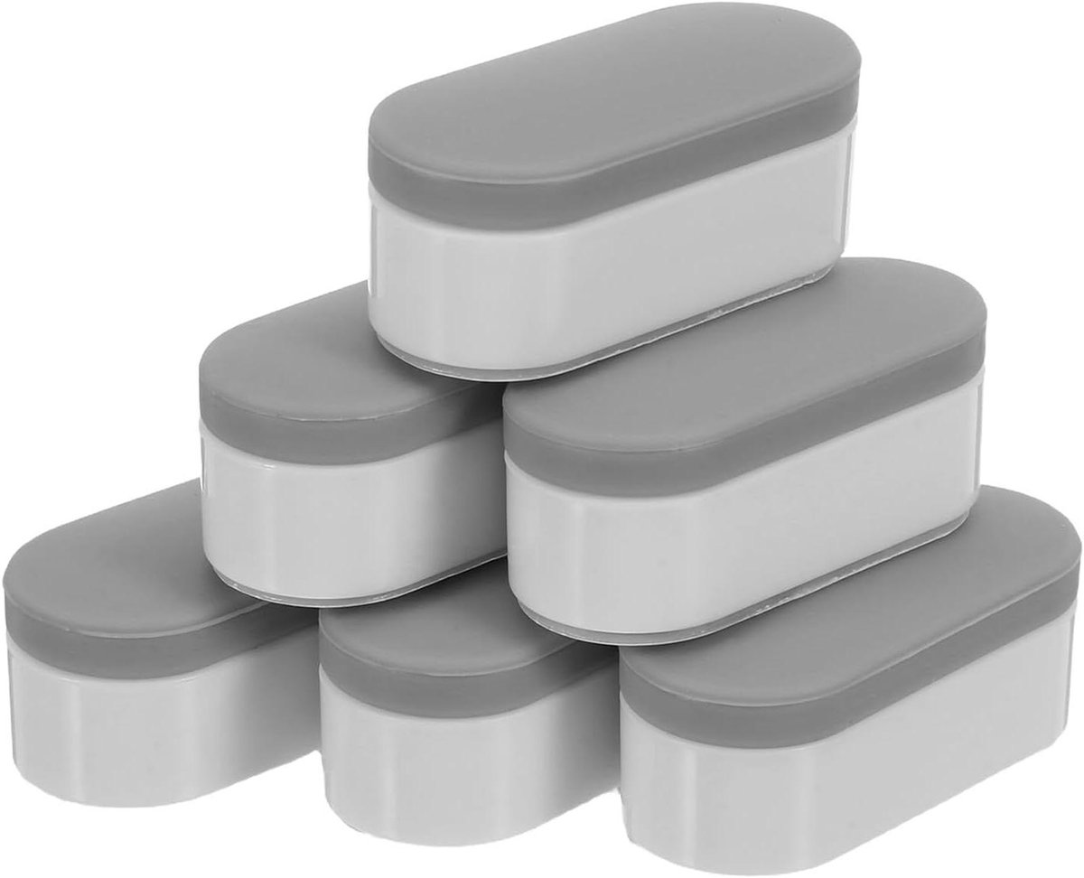 Toiletbril Stootkussens - Toiletbril Beschermers - Geluidsreductie - Zelfklevend - 6 stuks - Grijs