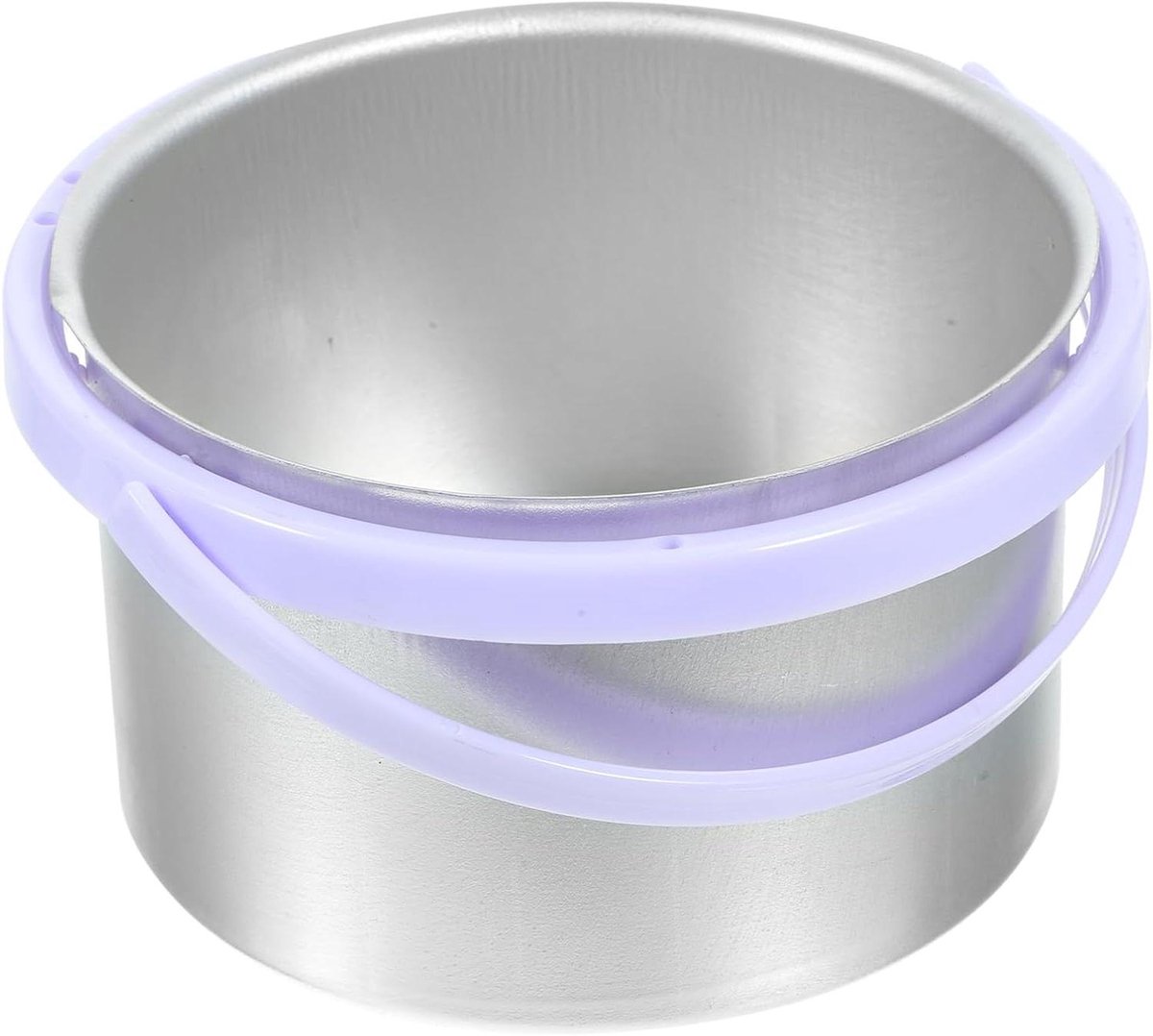 Wax Pot - Smeltkom Hulpmiddelen - Ontharen Thuis - Verwijderbare Binnenpot - 12 x 12 x 6.8 cm - Zilver
