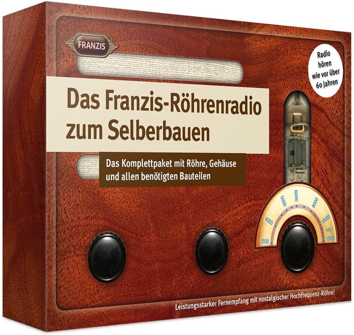 Buizenradio Bouwset - Retro Design - Inclusief Luidsprekers en Elektronische Componenten - Voor Techniek- en Retroliefhebbers