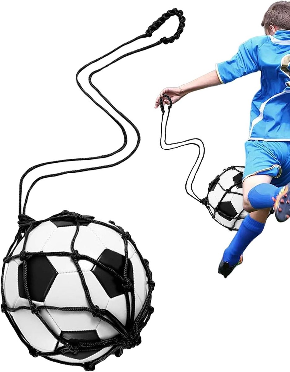 Voetbaltas - Balhouder Mesh - Sportuitrusting Opbergen - Hoge Duurzaamheid Nylon - 17 x 12 x 5 cm - Zwart