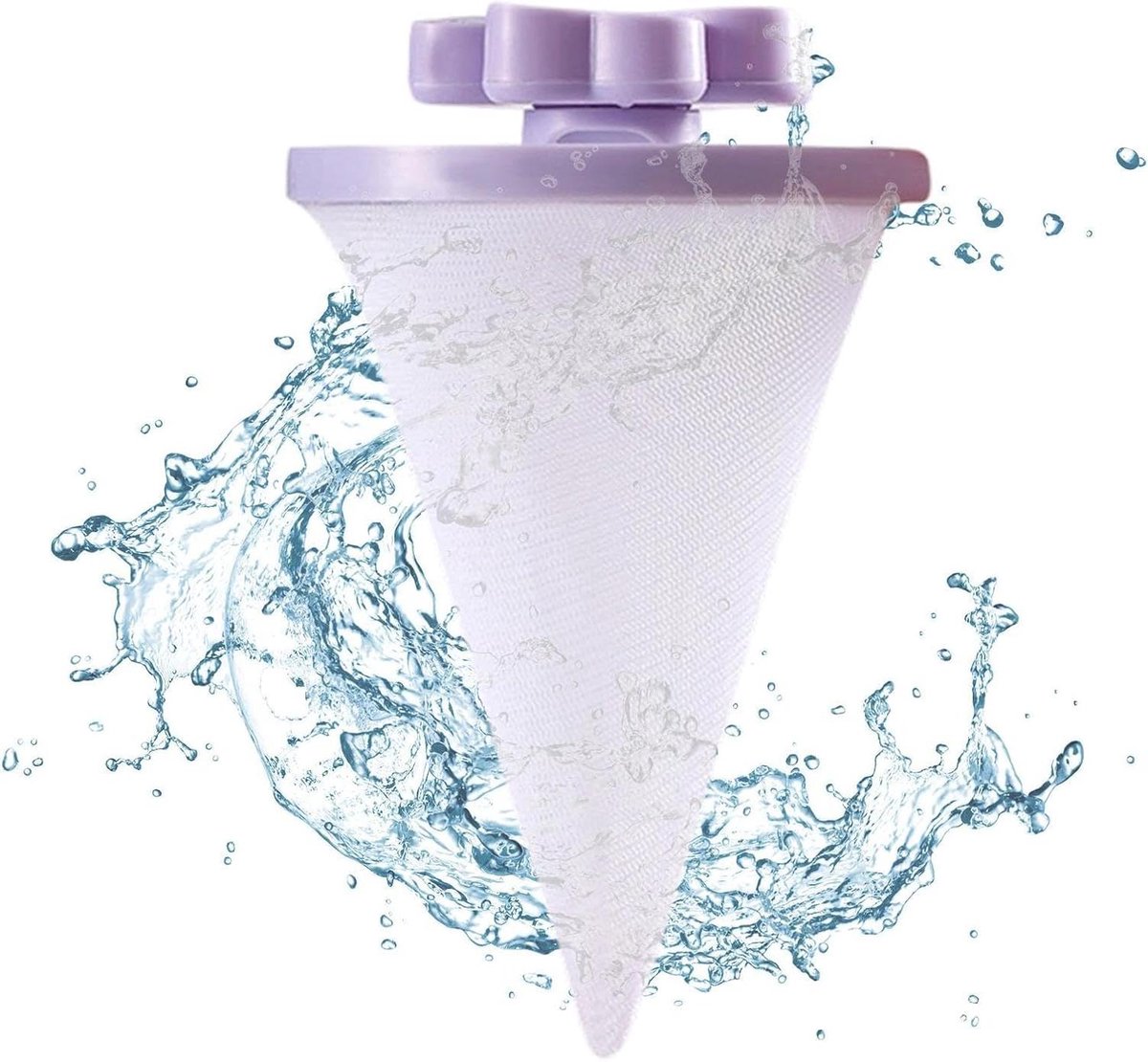 Haarverwijderaar Wasmachine - Pluizen Vanger - Kleding Wassen - Drijvend Ontwerp - 15 x 15 x 15 cm - Blauw