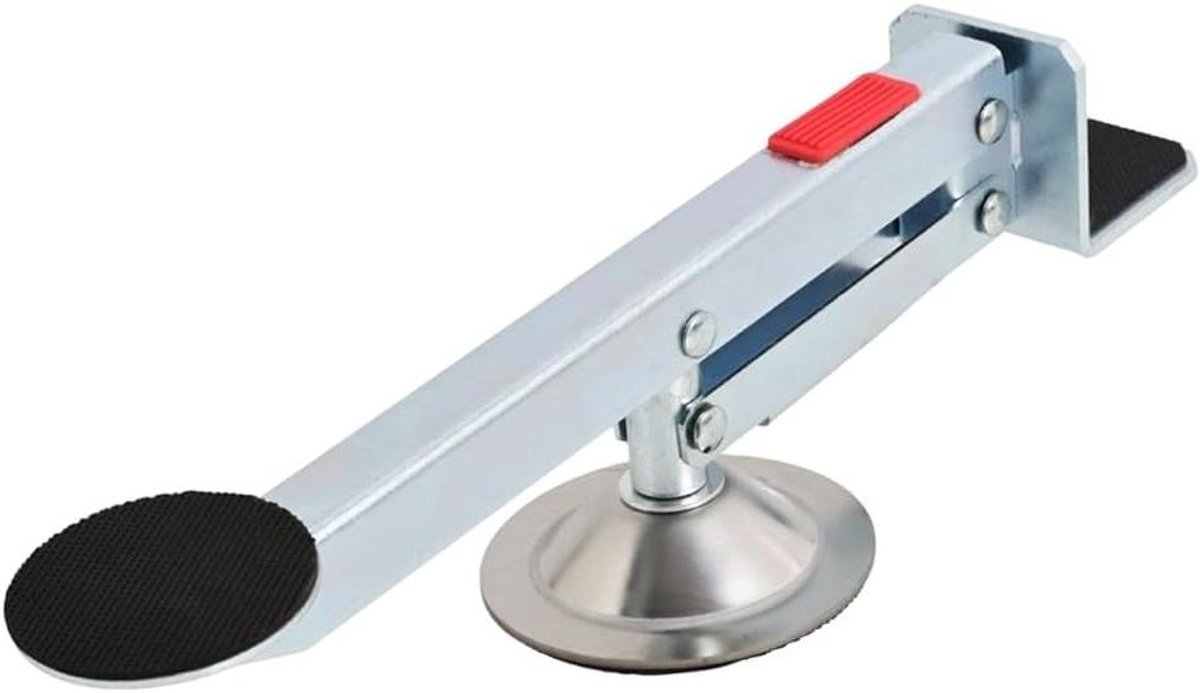 Voetbediende Deurlifter - Deurinstallatie Gereedschap - Deuren Monteren - Verstelbare Hendel - 35 x 10 x 8 cm - Zilver