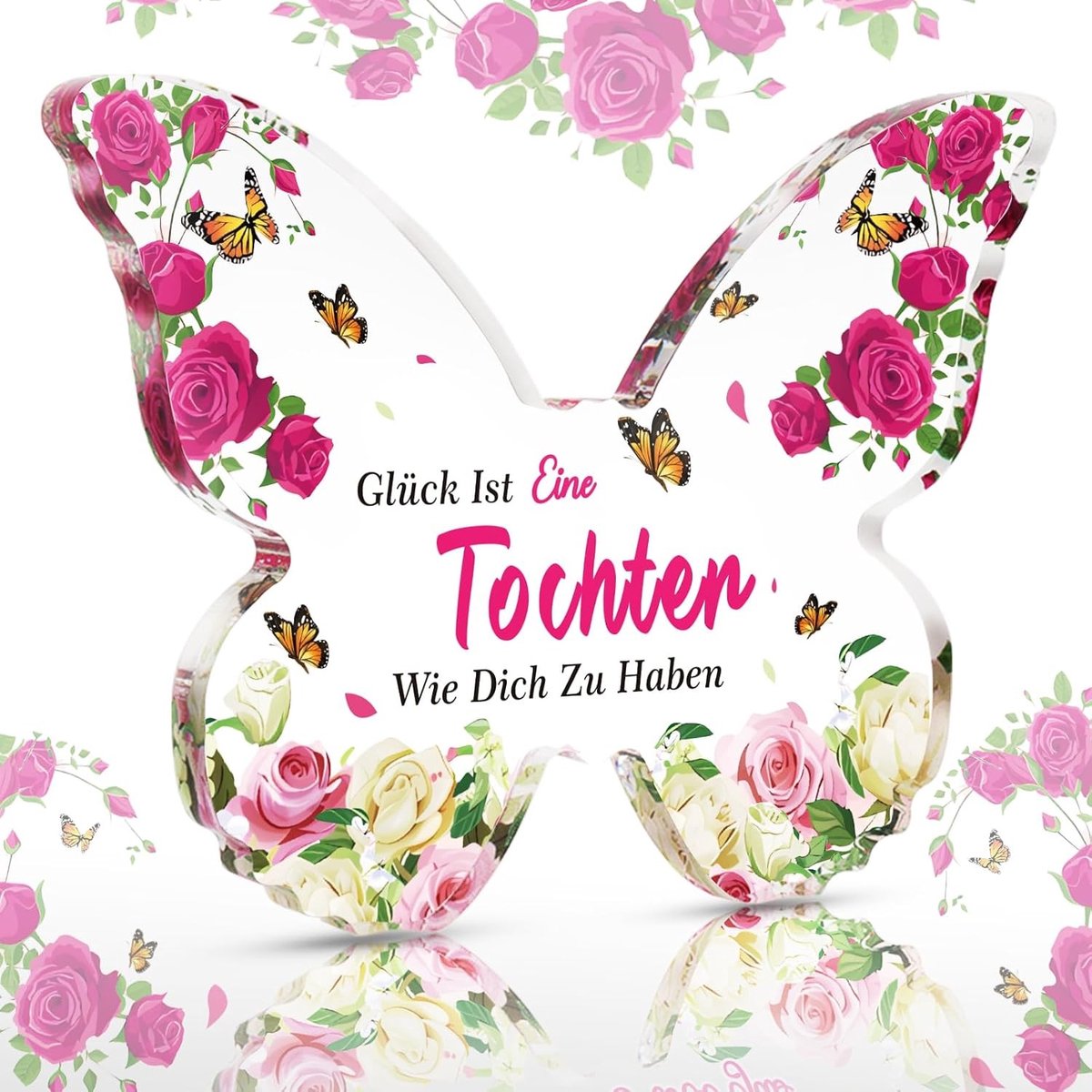 Unieke Acryl Butterfly Vorm 12cm - Perfect Cadeau voor Moeder en Dochter, Persoonlijk en Creatief Geschenk
