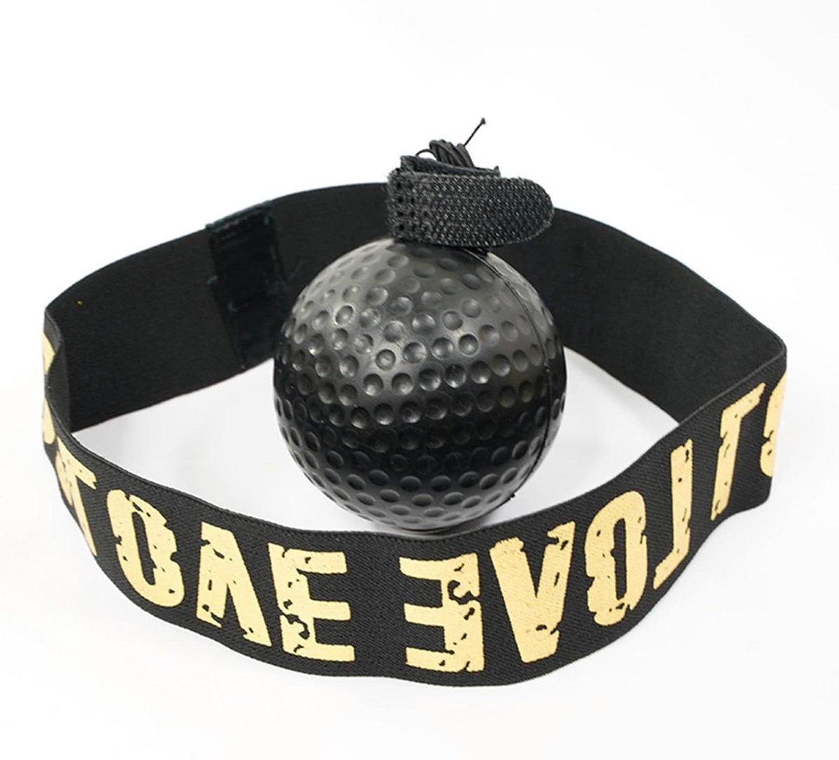 Boxreflexbal - Reactiebal Stootbal - Hand-oog Coördinatie - Robuust PU Materiaal - 10 cm - Zwart