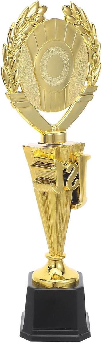 Plastic Trofee - Gouden Beker Prijzen - Prijsuitreikingen Organiseren - Symbolische Korenaar Vorm - 35 cm - Goud