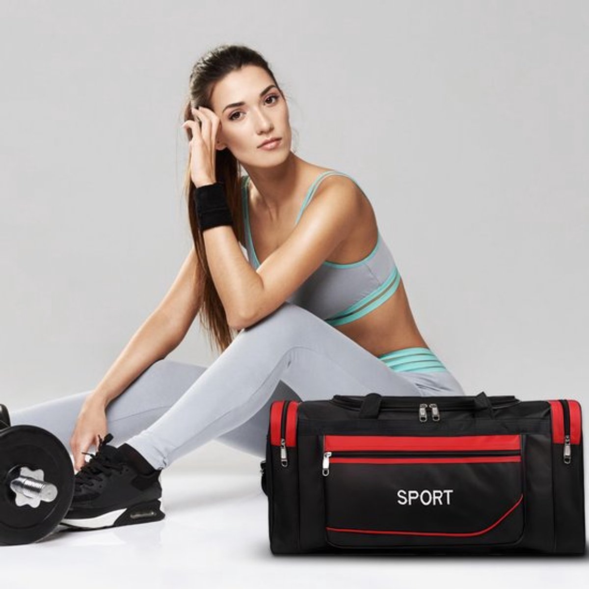 Sporttas 20 L - Compacte Badtas - Gymtas - Schoudertas - Reistas - Fitnesstas - Geschikt voor Dames/Heren/Kinderen