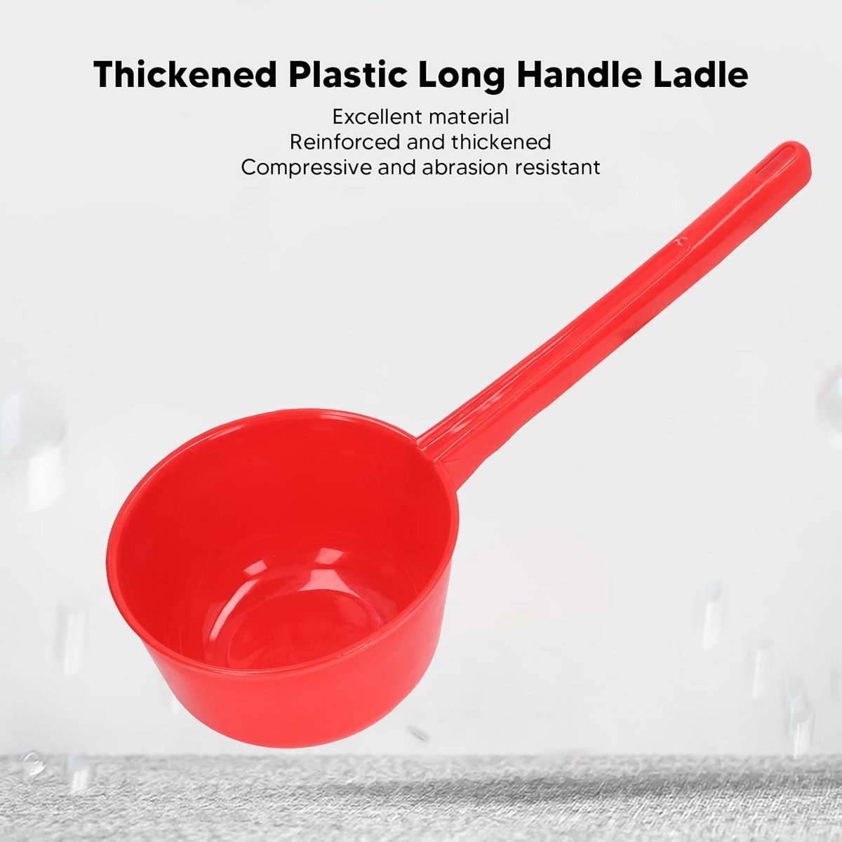 Waterschep - Schep met handvat - Water scheppen - Verlengde handgreep - Grote capaciteit - Rood