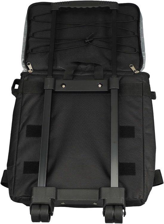 Opvouwbare Koeltas - Draagbare Koelbox - Kamperen en Strandtrips - Met Trolley en Wielen - 43 Liter - Grijs — afbeelding 5