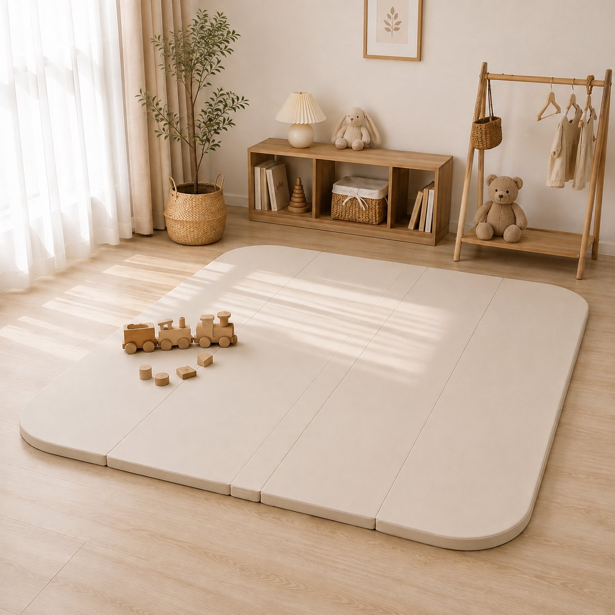 HENVAE Beige Speelmat 160 x 150 cm x 4 cm EXTRA DIK