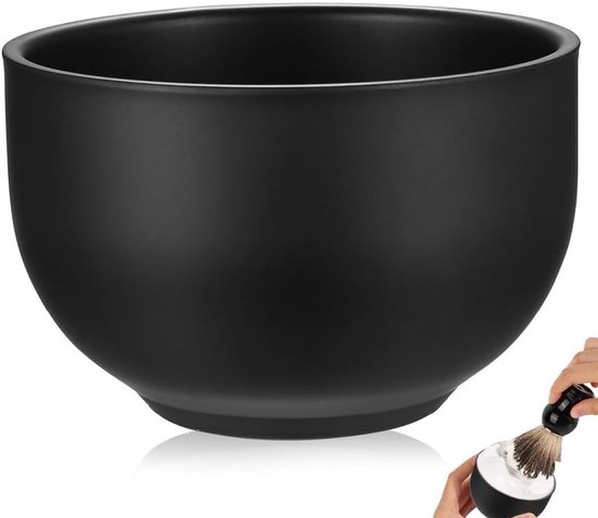 Scheerschaal roestvrij stalen scheerzeepbakjes, scheerkom, scheerkom, metalen scheerzeepbeker, scheerzeepschaal voor scheerschuim, mannen, scheerapparaat, nat scheren, geschenken