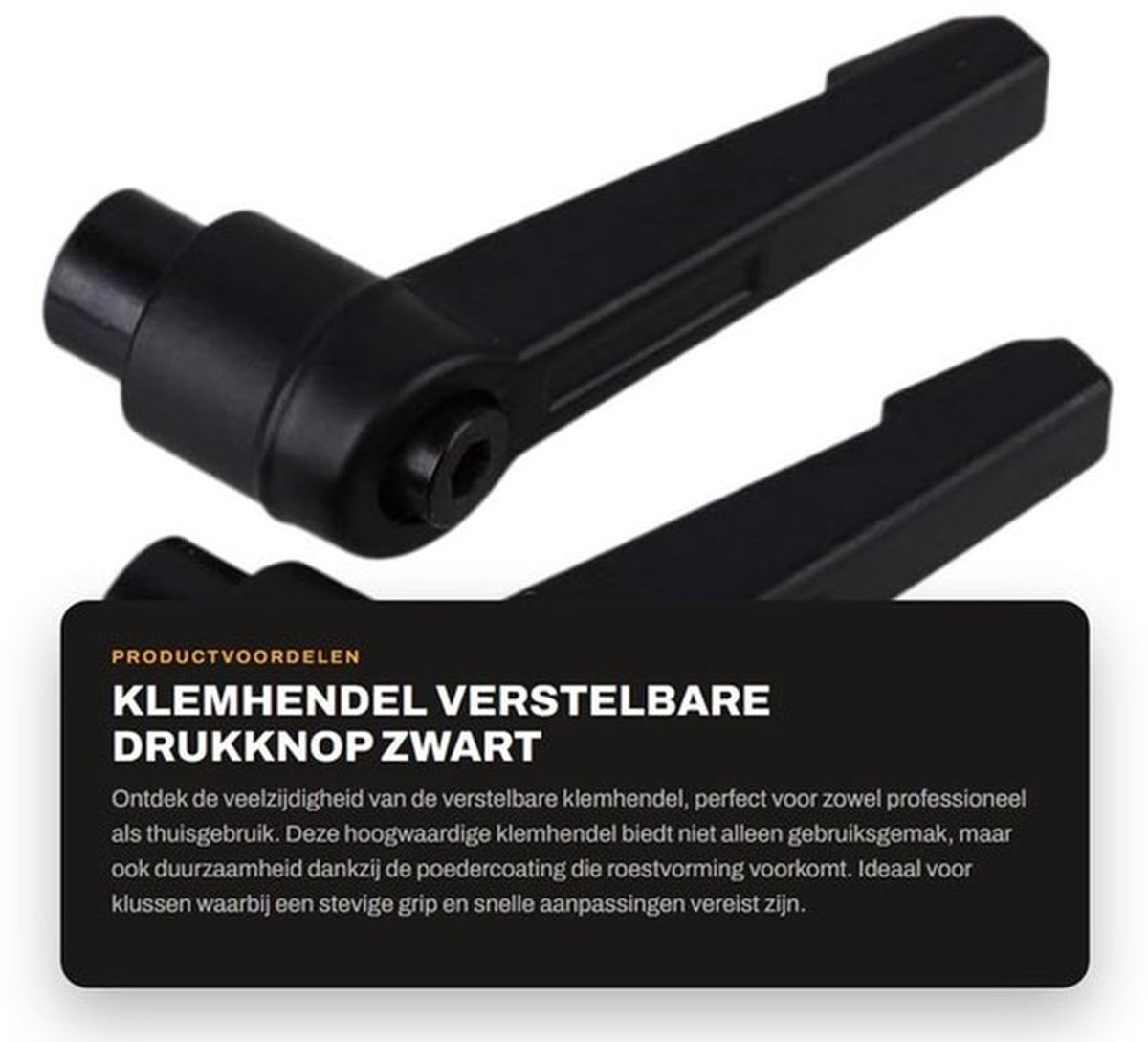 Handvat Verstelbare Klemhendel - Hoogwaardige Legering - Roestbestendig - Duurzaam - Machinebouw - Gereedschapsproductie