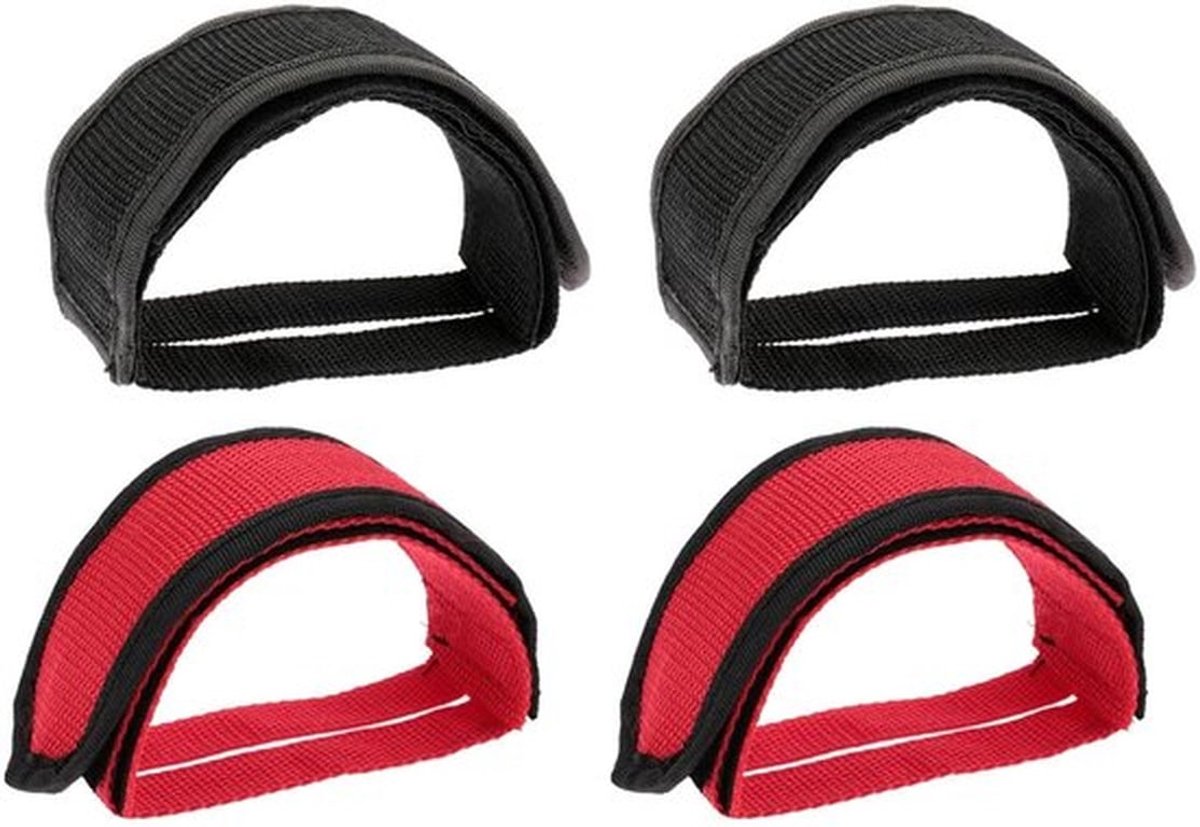 Fietspedaalriemen Verstelbaar - 4 Stuks - Polyester - Antislip - Duurzaam - Geschikt voor BMX/MTB - Fietspedaalclips