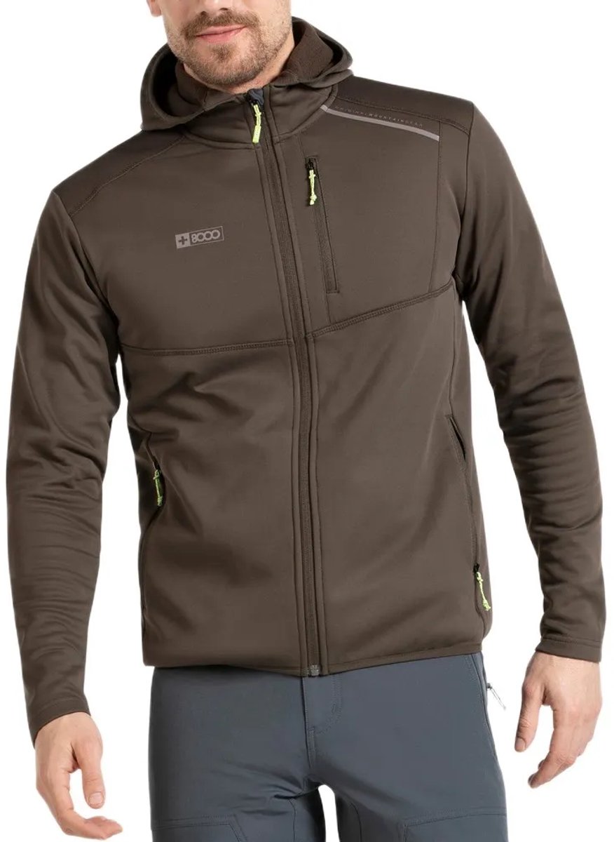 +8000 Miravete Fleece Met Volledige Rits Bruin M Man