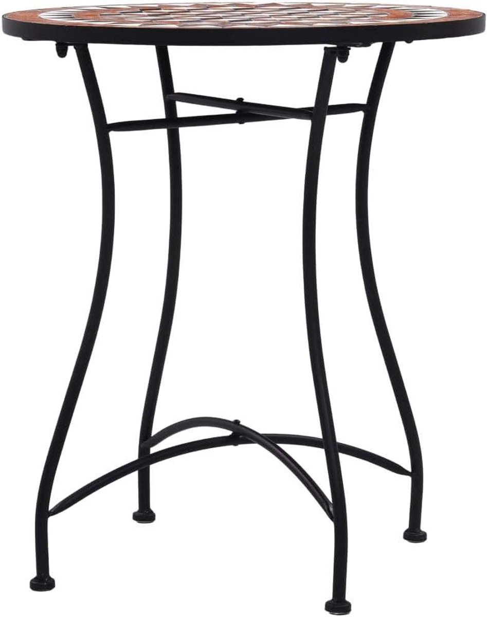 Mozaïek tuintafel - Balkontafel Keramiek - Buiten Zitten - Onderhoudsvriendelijk Tafelblad - 60 x 72 cm - Bruin