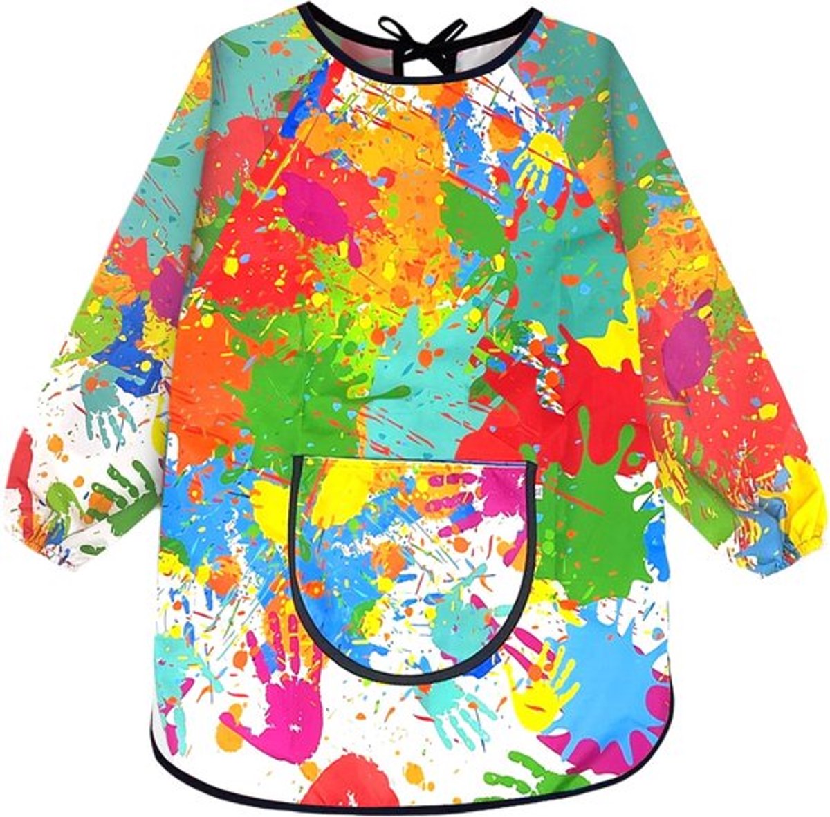Schilderen Schort Waterdicht - Kinderschort met Mouwen - Kunst Smock - Keukenschort Kind - Zakken - Geschikt voor Kinderen (Hoogte 100-120cm)