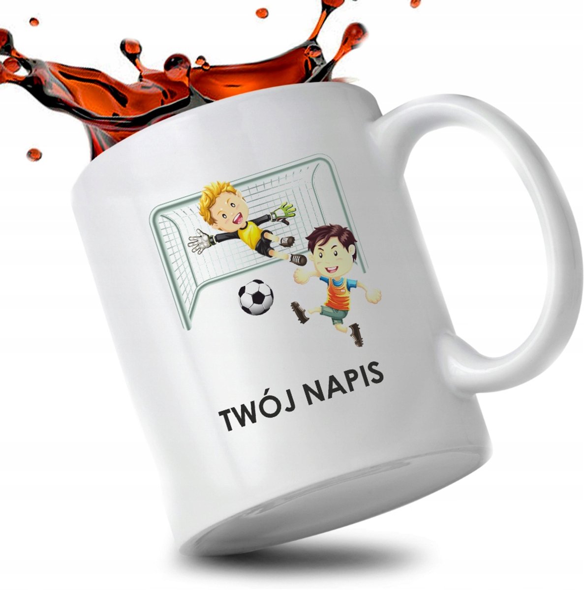 Kop met voetbalthema - 330ml - Perfect cadeau voor voetbalfans