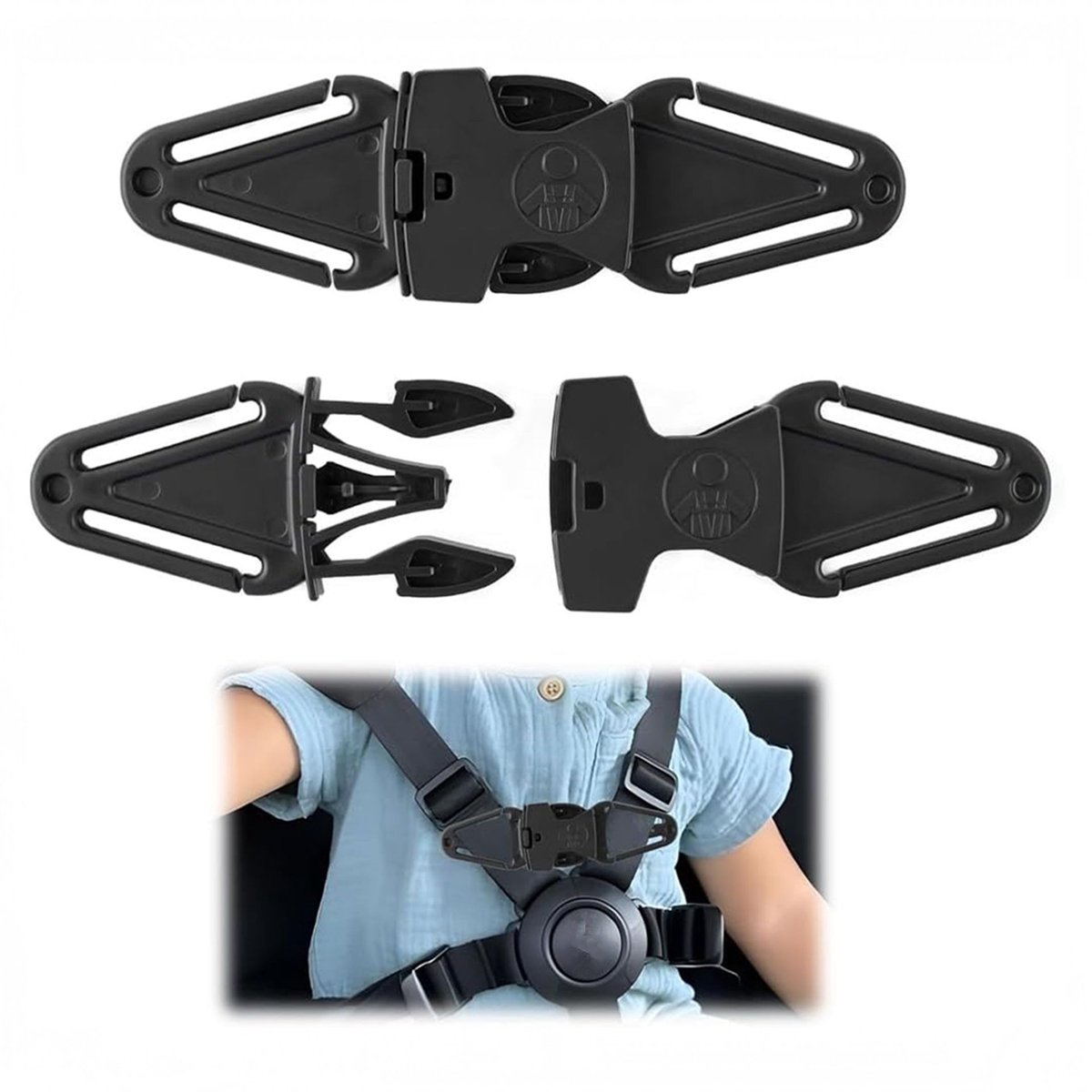 4 stuks - Autostoel Gordelclip - Gordelbeschemer - Baby & Kinderen Gordelclip - Veiligheidsgordel - Veiligheidsgordel Beschermer - Ontsnappingsmechanisme - Gordelversmaller - Gordel verkleiner Auto - Autogordel Clip