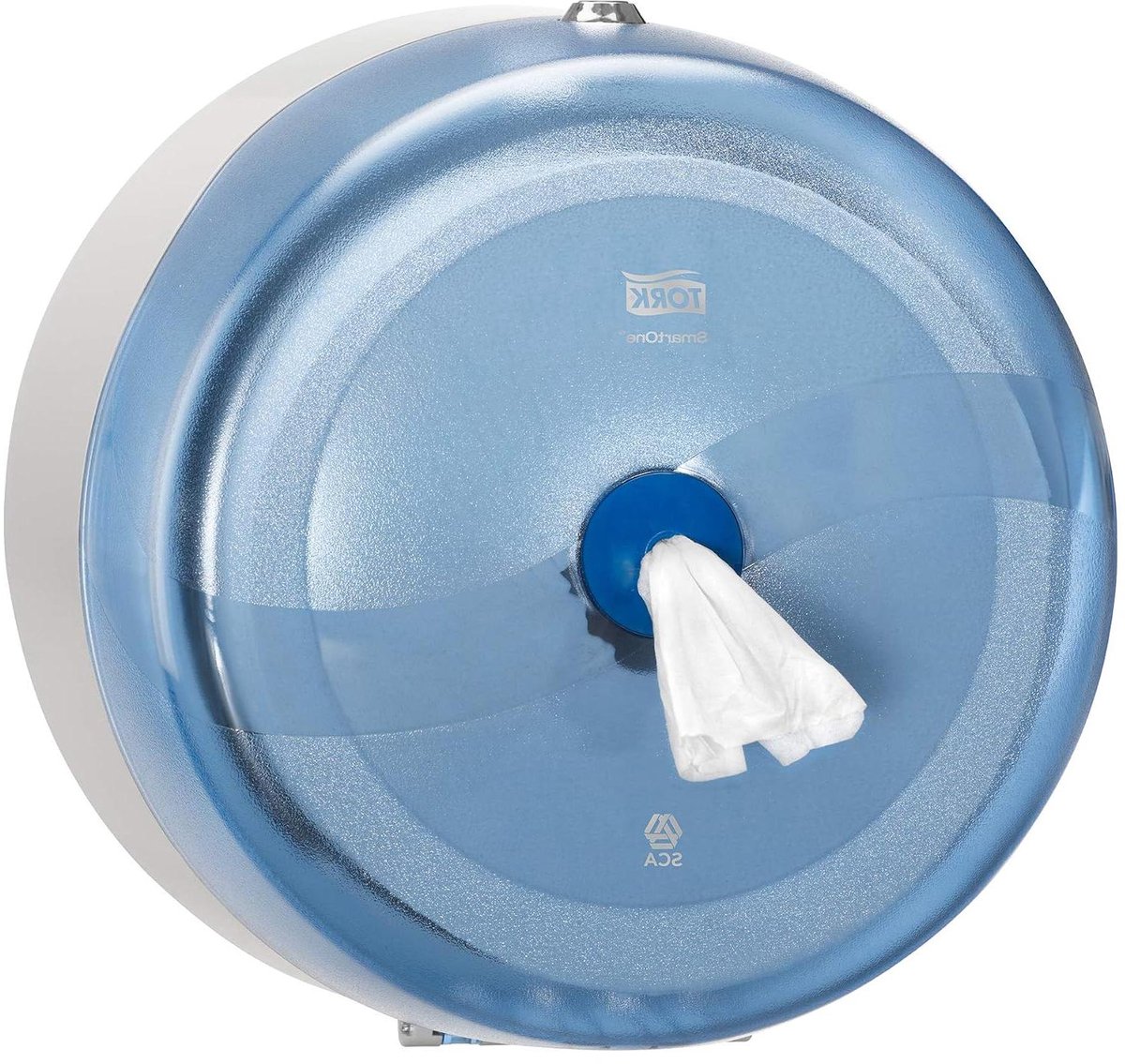 Toiletpapier Dispenser - Papier Dispenser - Hygiënisch Papier - Verbruikscontrole - Hoge Capaciteit - Blauw