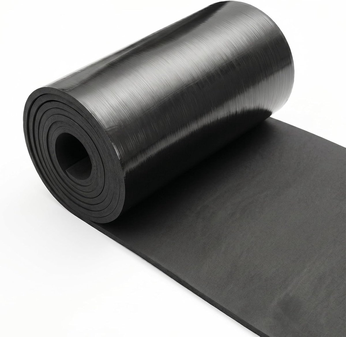 Isolatiemat - Zwart - 150 x 30 cm - 20 mm Nitrilrubber Zelfklevend - Geluids- en Warmte-isolatie