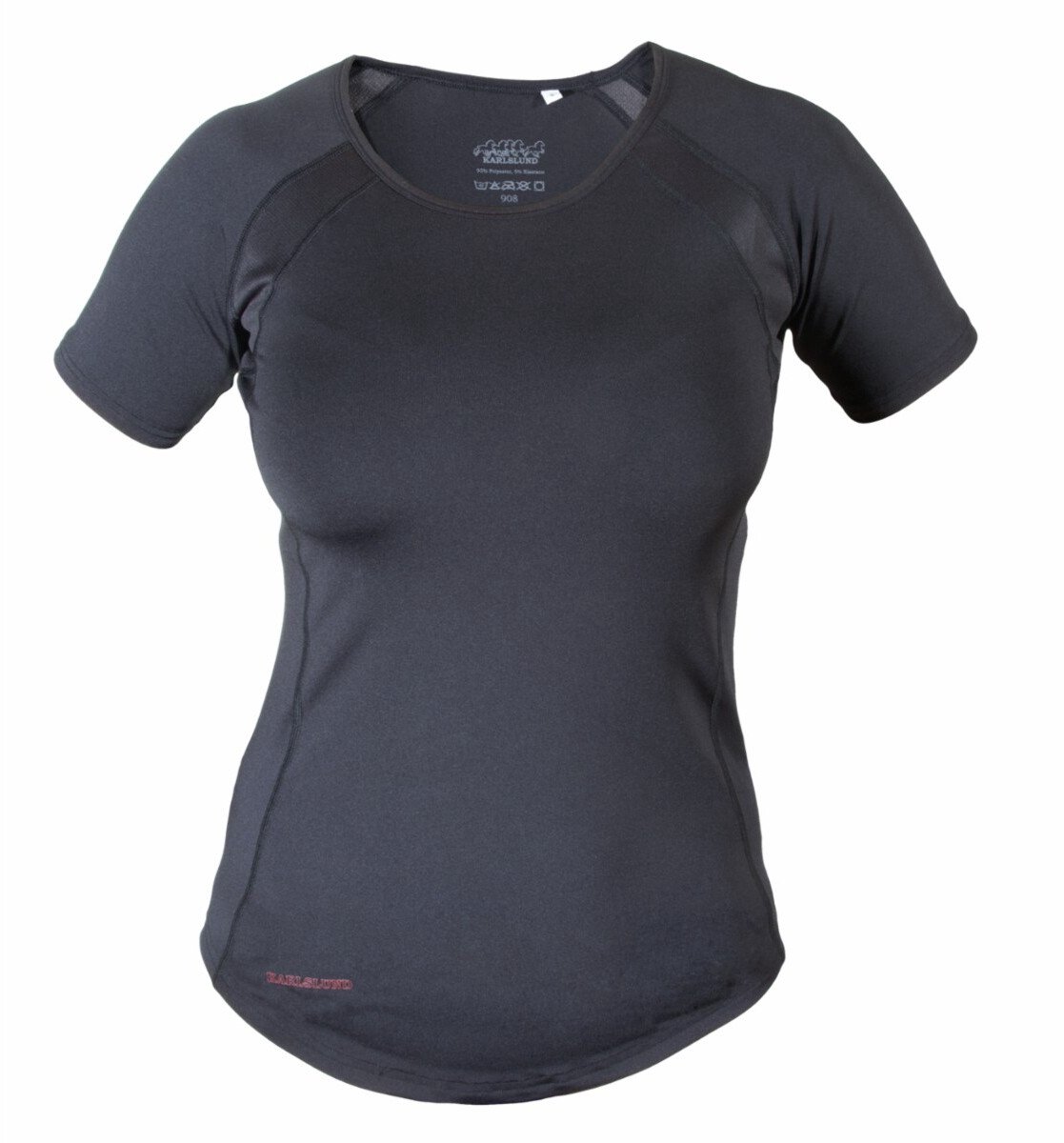Lichtgewicht dames-T-shirt Karlslund Fenja Zwart