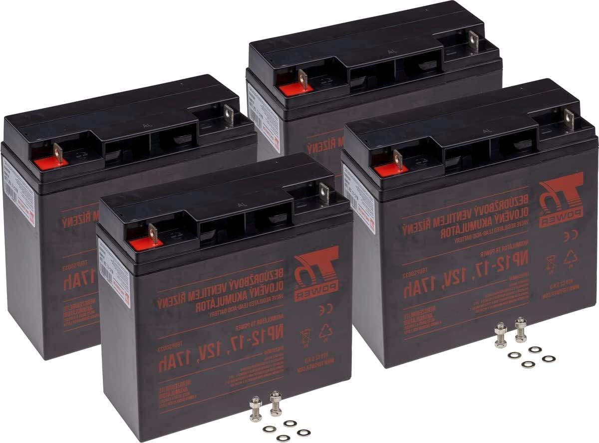 Reserveaccu - Vervangende batterij - UPS Stroomvoorziening - Hoogwaardige Capaciteit - 181x304x167 mm - Zwart