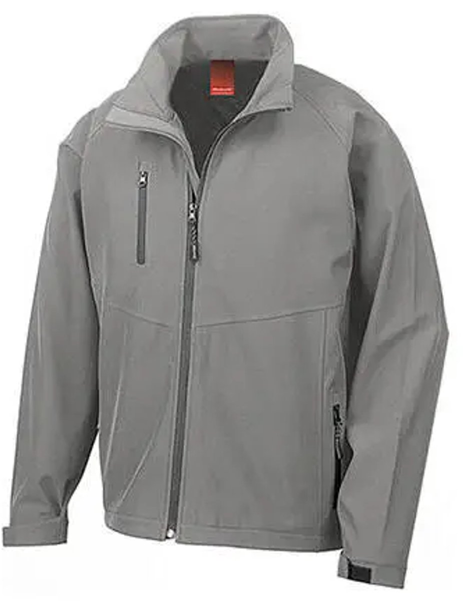 Result Men´s Base Layer Soft Shell Jacket RT128M - Silver Grey - S