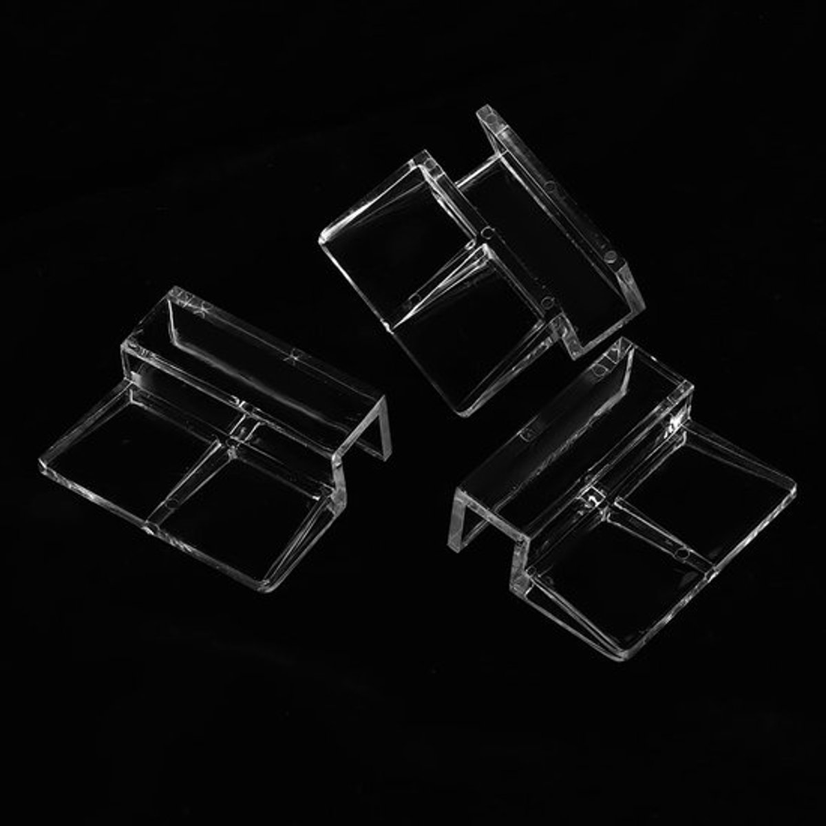 Aquariumclip 20 Stuks - Transparante Acryl Houder - Ondersteuning Klem - Geschikt voor Glazen Deksel - Voor Aquaria tot 5 mm - Ideaal voor Fishtank - Aquariumdekselhouder